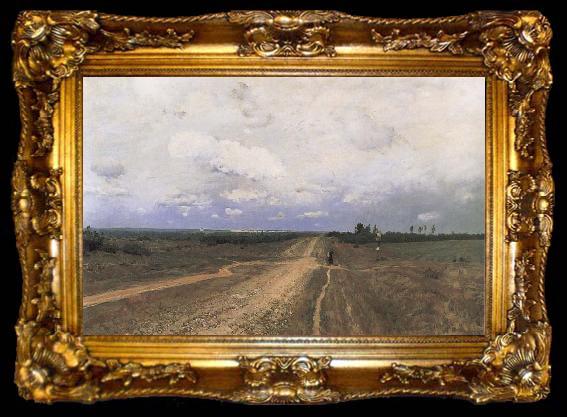 framed  Isaac Levitan The Vladimirka Road, ta009-2